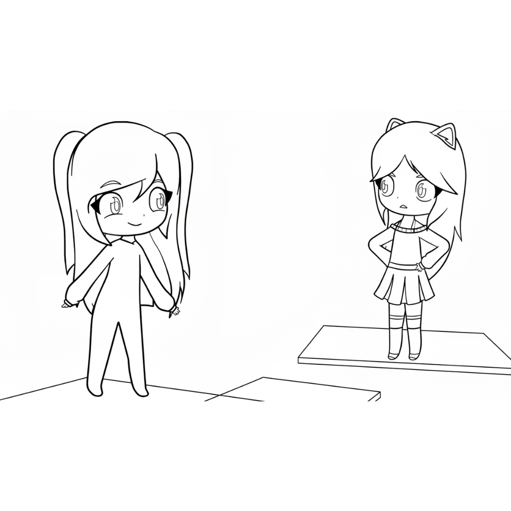 Lyna Y Mandarina 20 para dibujar e imprimir