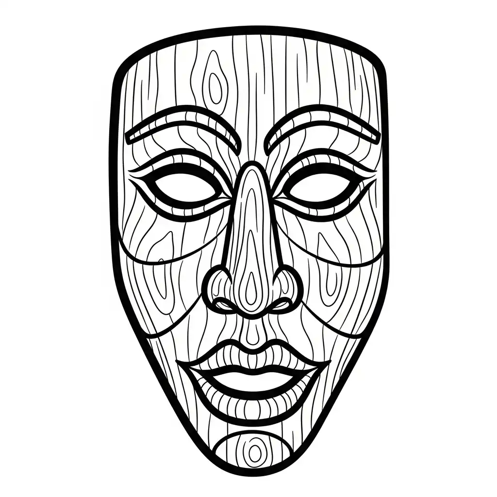 Máscaras De Carnaval para colorear y dibujos