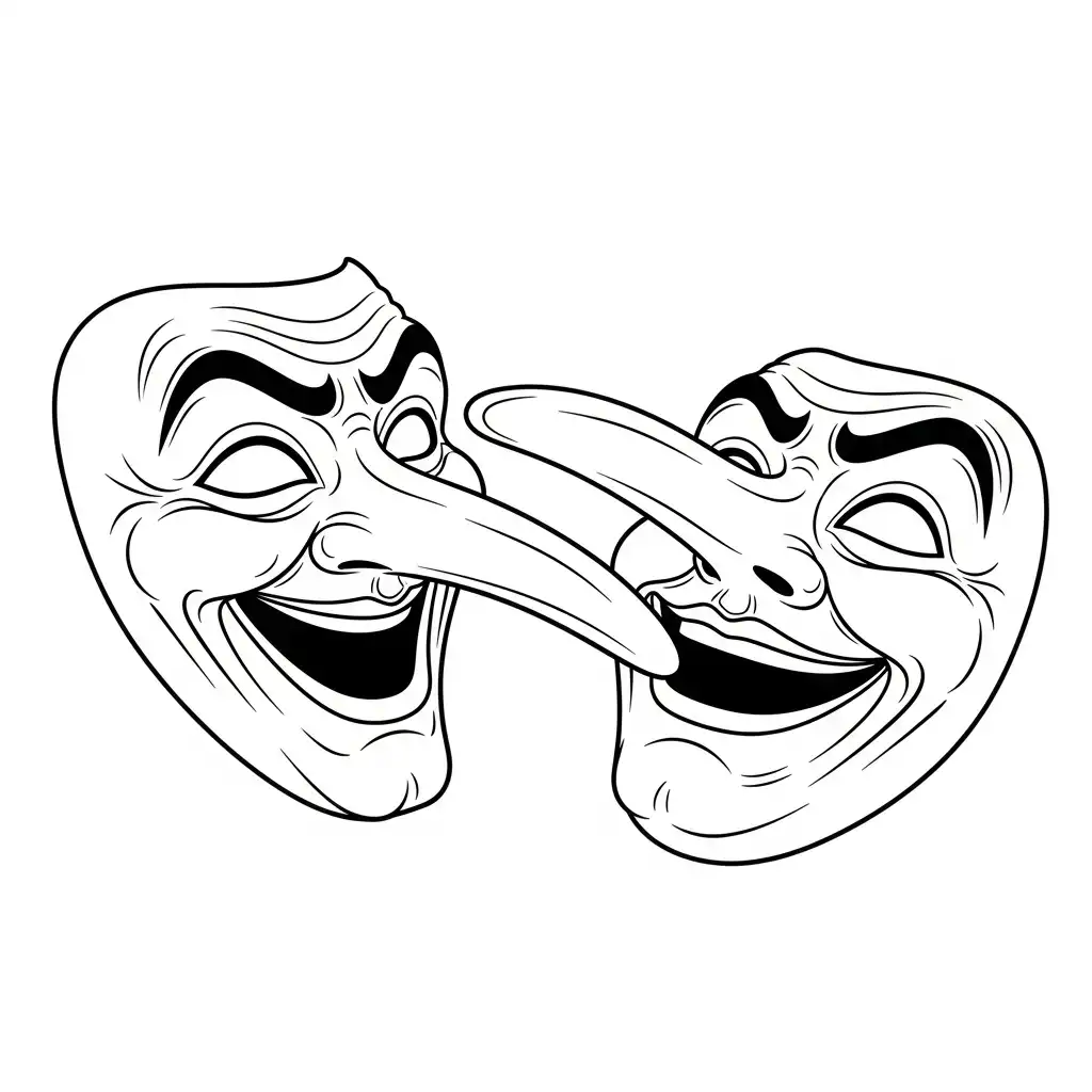Máscaras De Carnaval para colorear para primaria