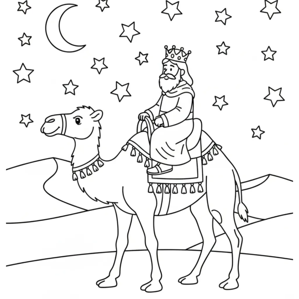 Melchor 17 para colorear para imprimir gratis