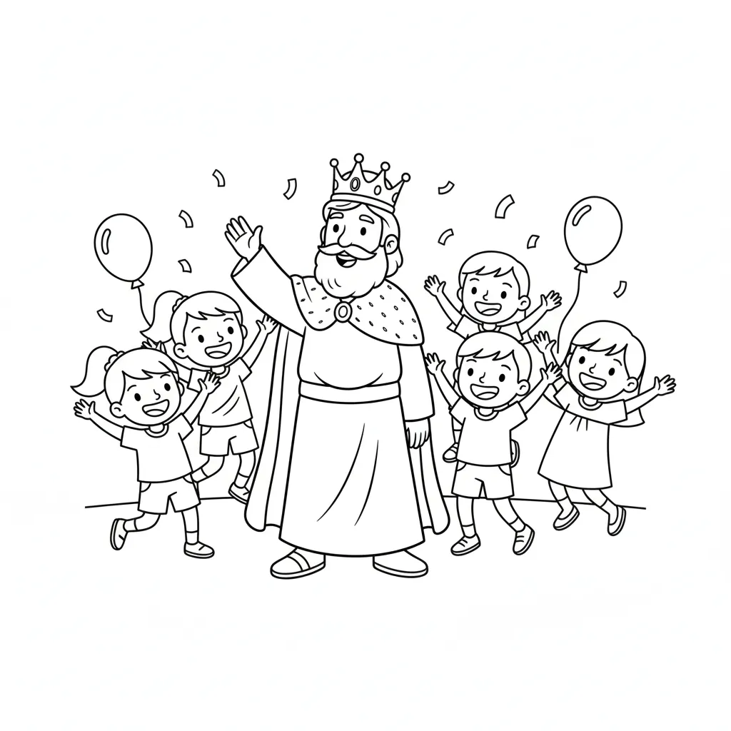 Melchor 6 para colorear para niño de 7 años