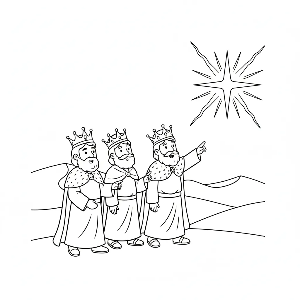 imagen de Melchor 7 para colorear para niño