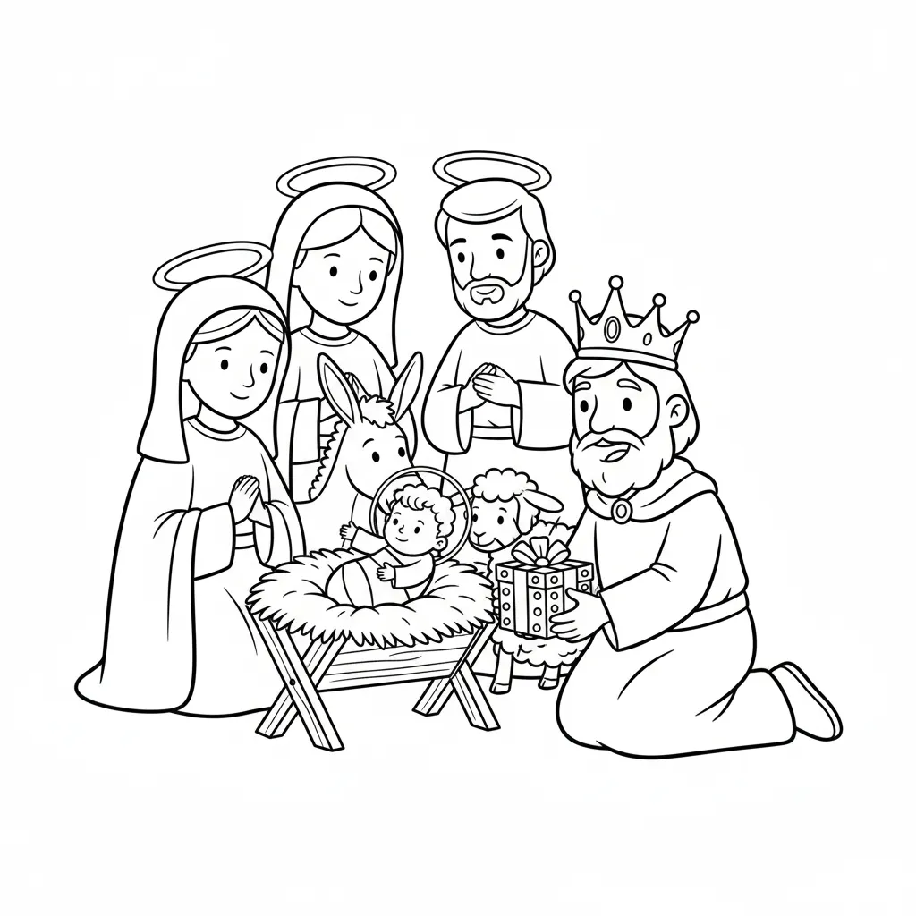 Melchor 9 para colorear y dibujos