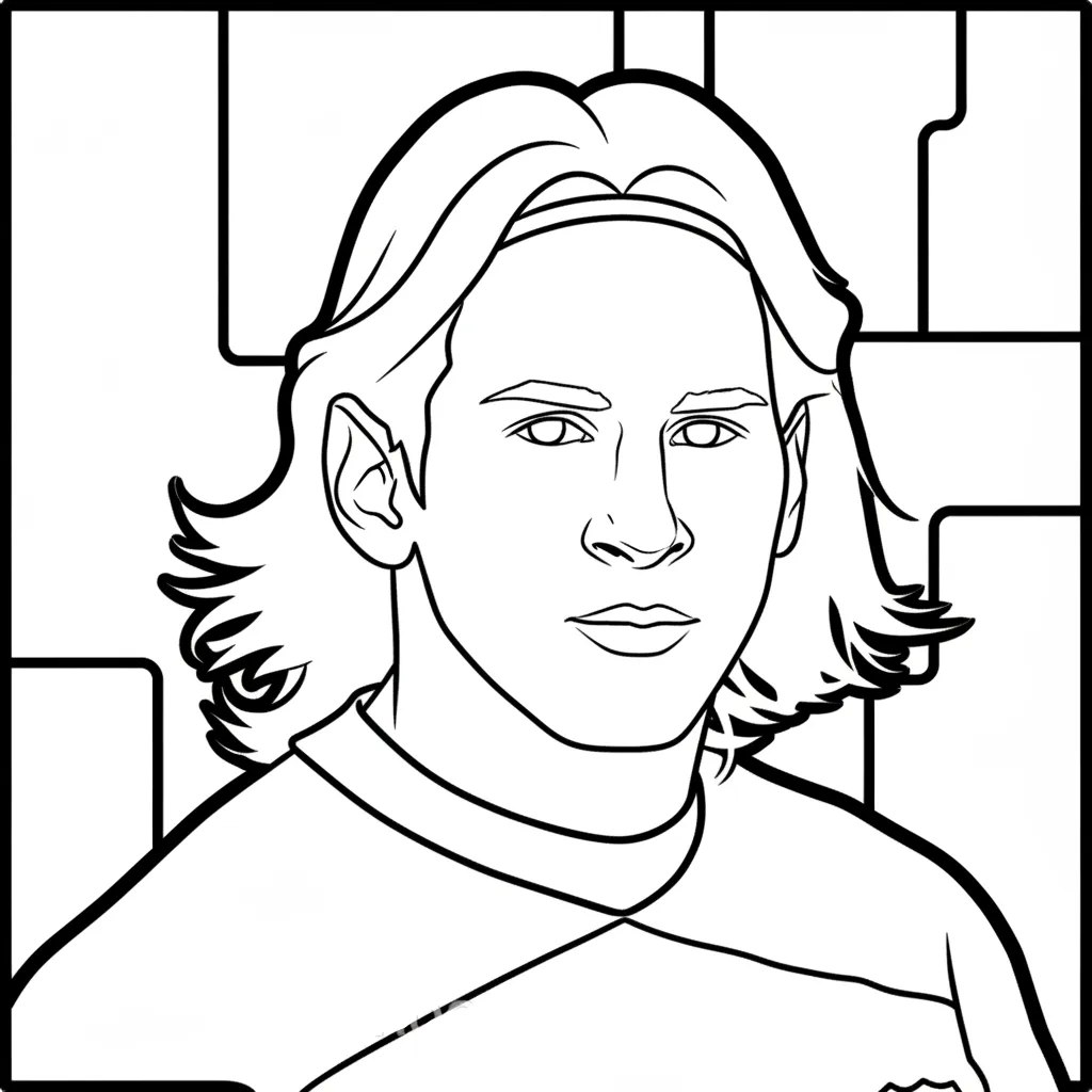 Messi 10 para colorear para imprimir para niño de 9 años