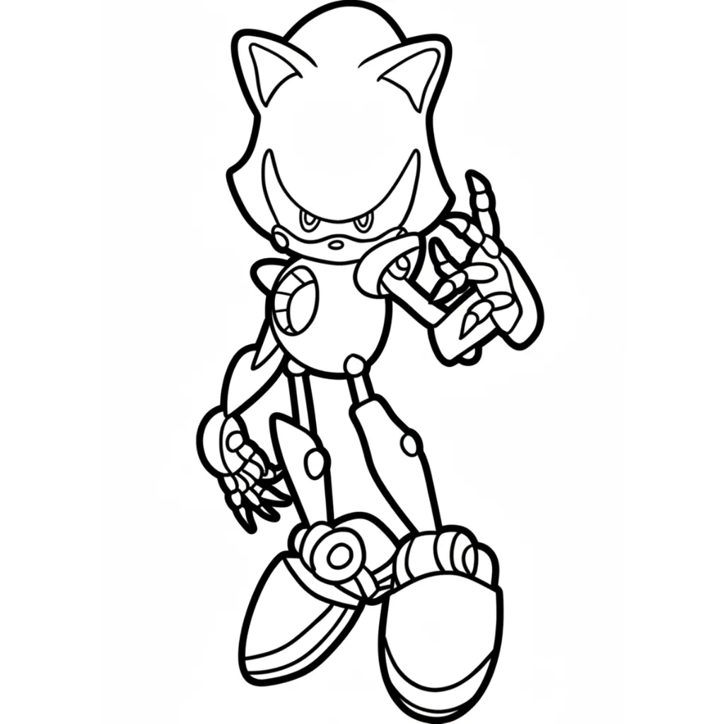 Metal Sonic 8 para dibujar en línea