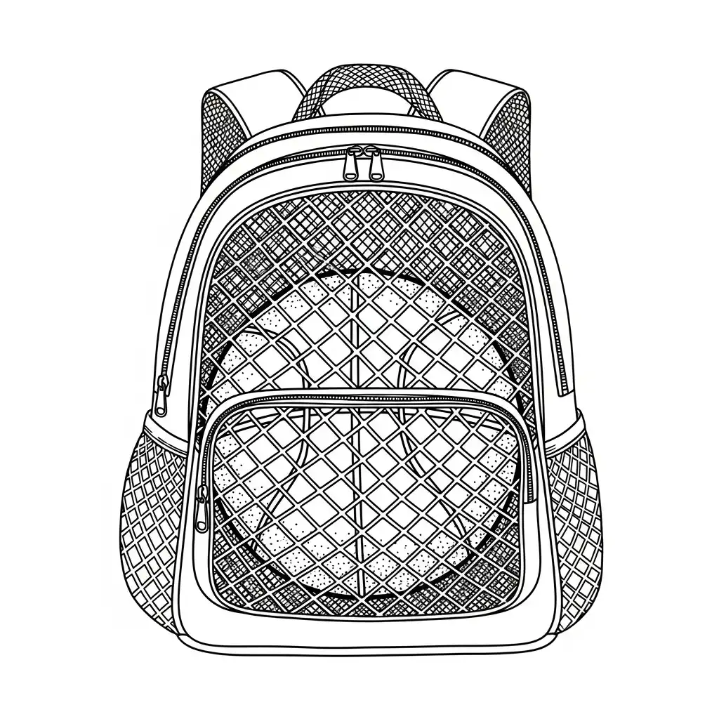 Mochila para colorear gratis