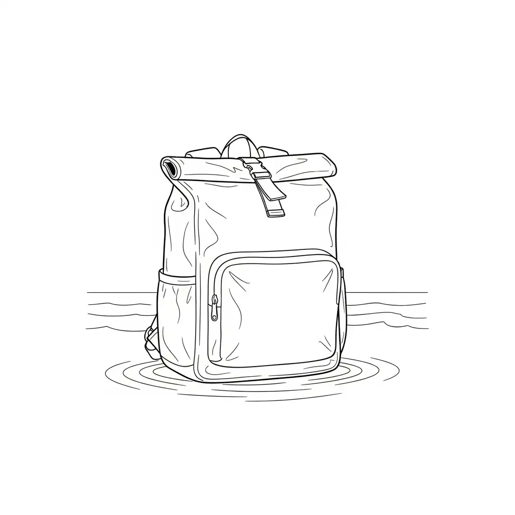 Mochila para colorear gratis para imprimir