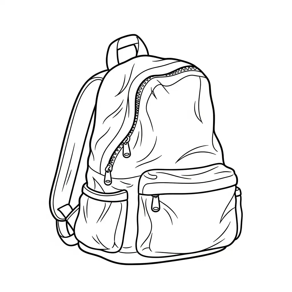 Mochila para colorear para descargar