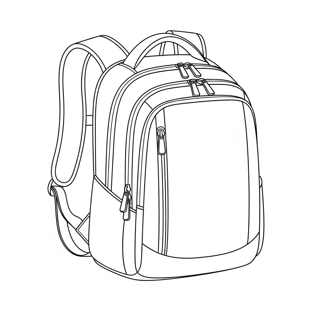 Mochila para colorear para imprimir para niño de 9 años