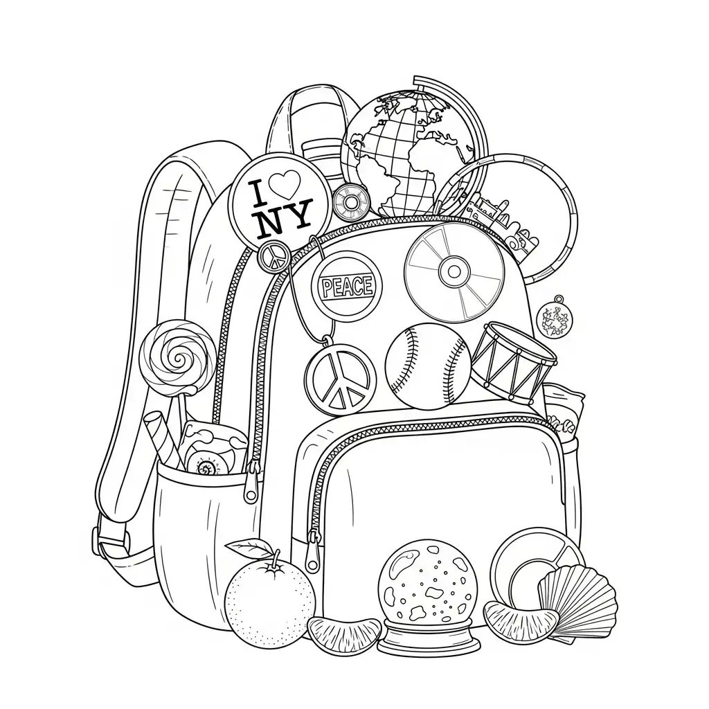 Mochila para dibujar en línea 1