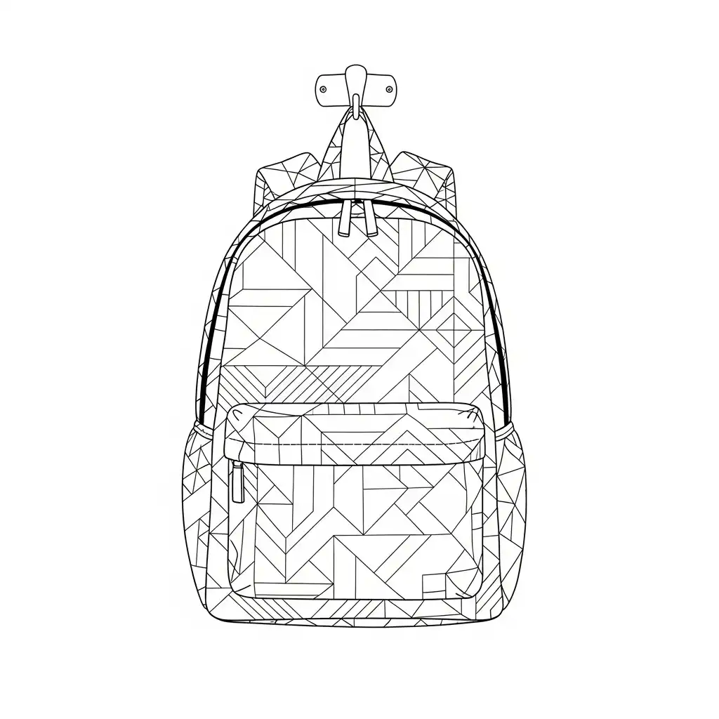 imprimir Mochila para colorear para niño