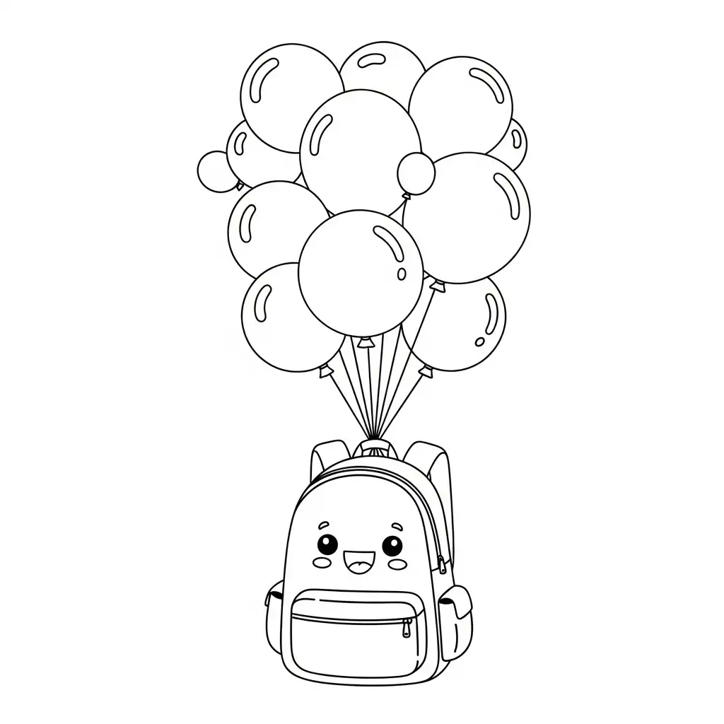 imprimir Mochila para colorear