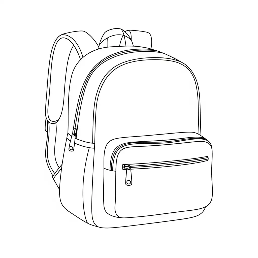 Mochila para colorear para imprimir para niño de 12 años