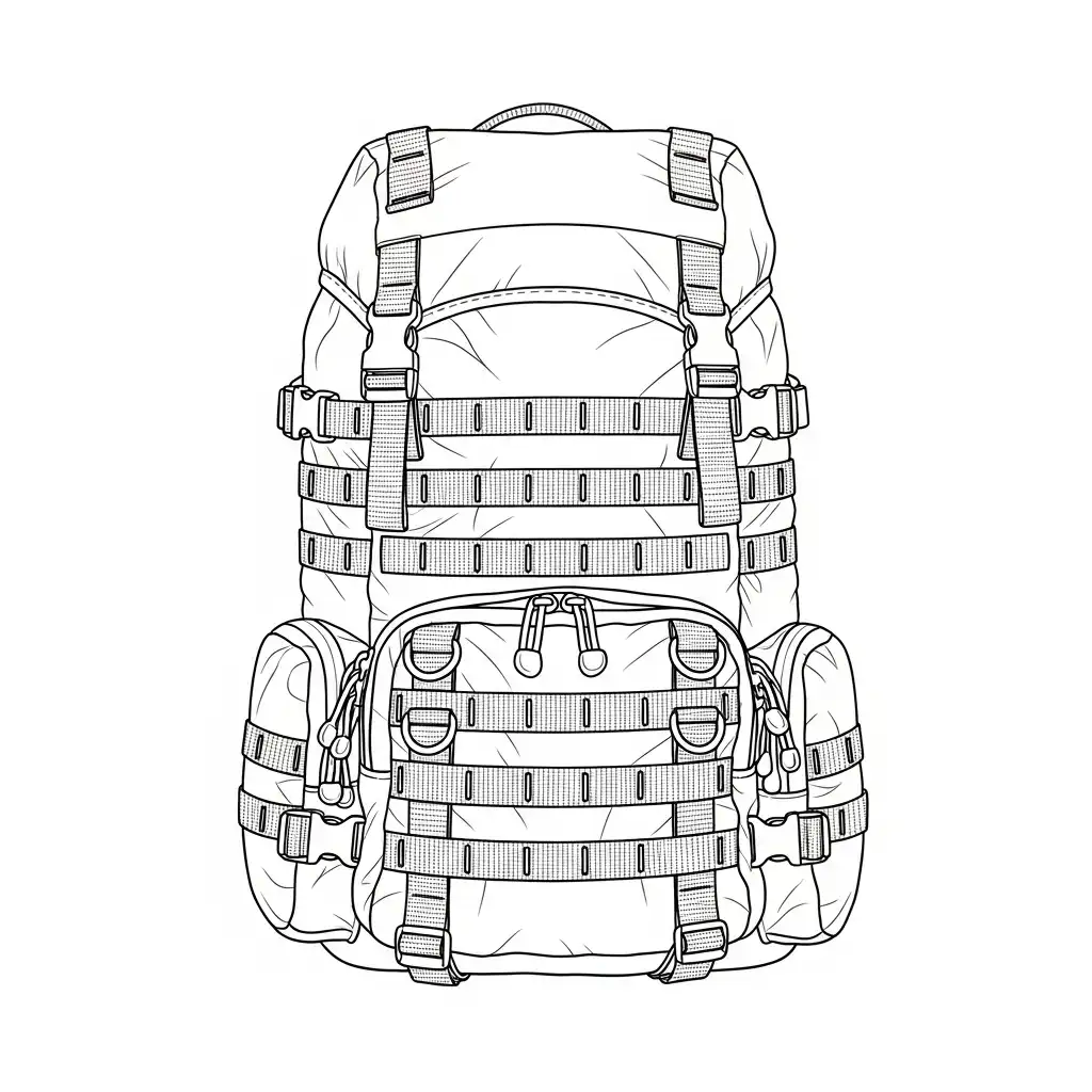 Mochila para dibujar e imprimir