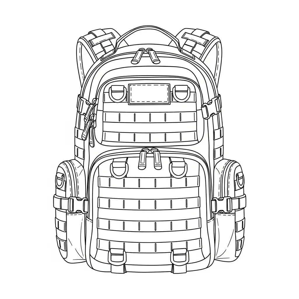 imagen de Mochila para colorear para niño