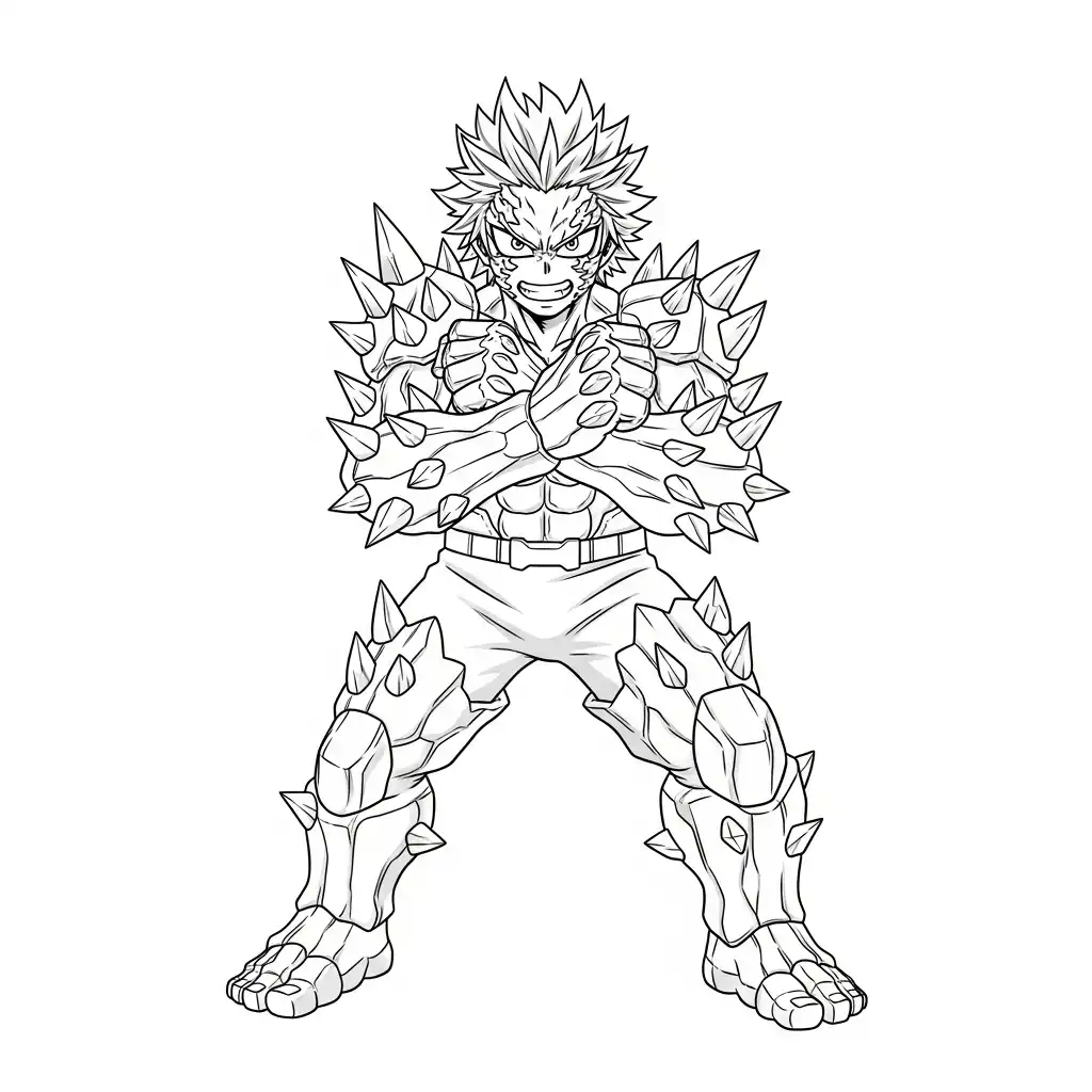 imprimir My Hero Academia para colorear para niño