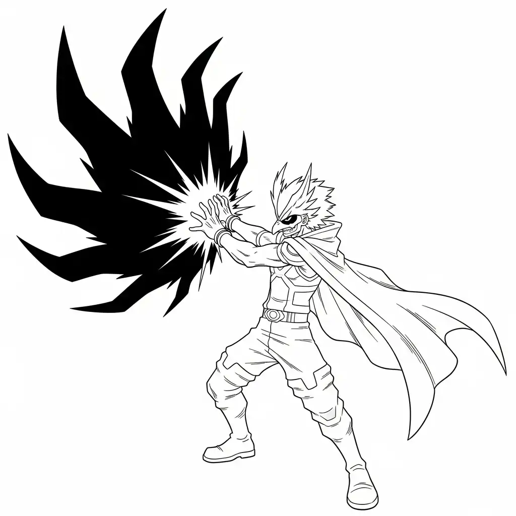 My Hero Academia para colorear para niño para imprimir