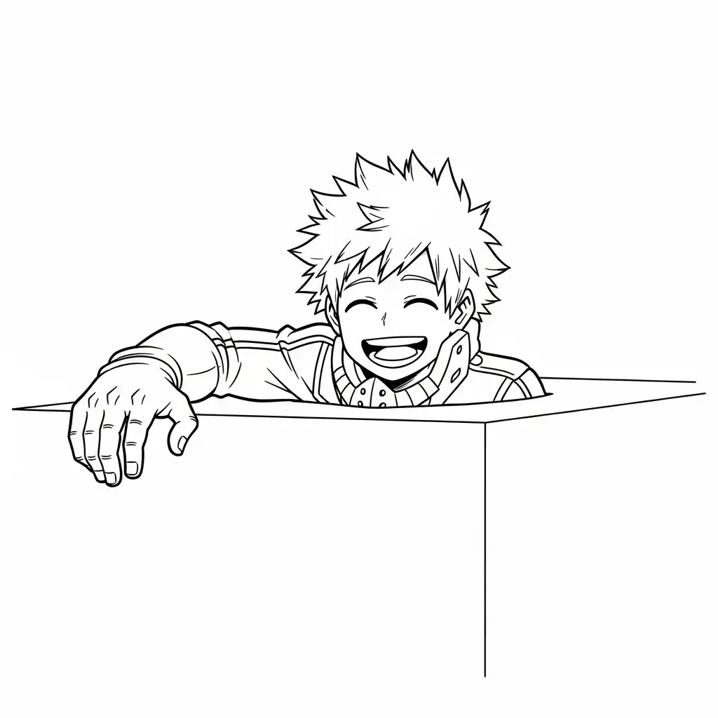 My Hero Academia para colorear para imprimir para niño de 7 años 1