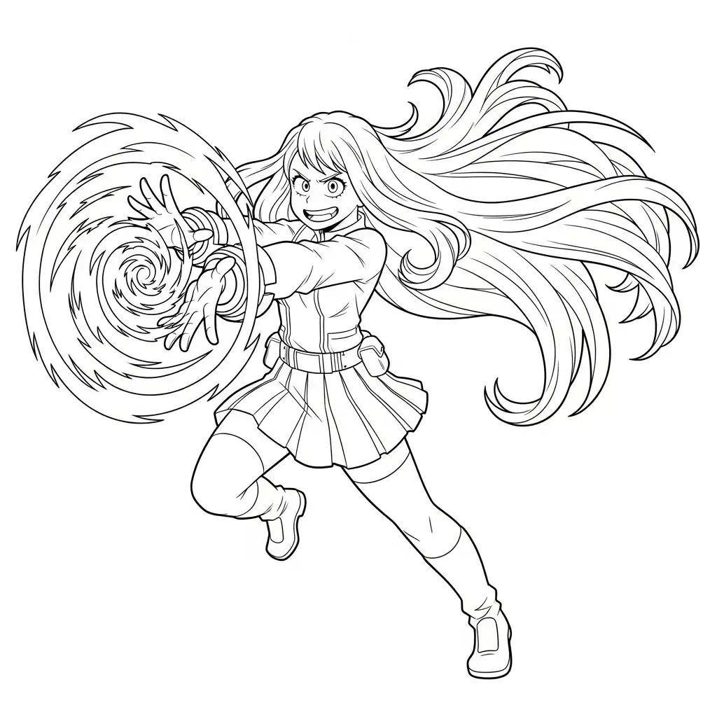 My Hero Academia para colorear para niños para imprimir