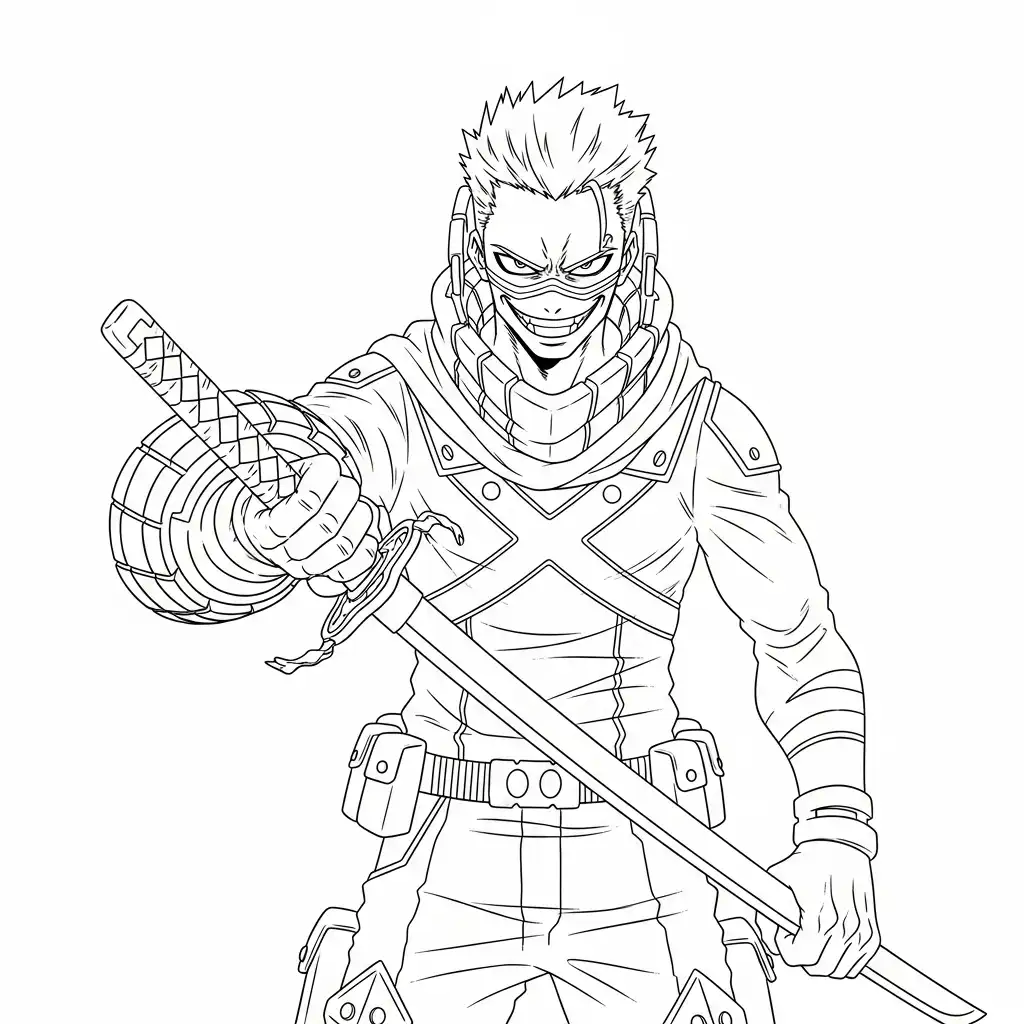 My Hero Academia para colorear para niño de 7 años