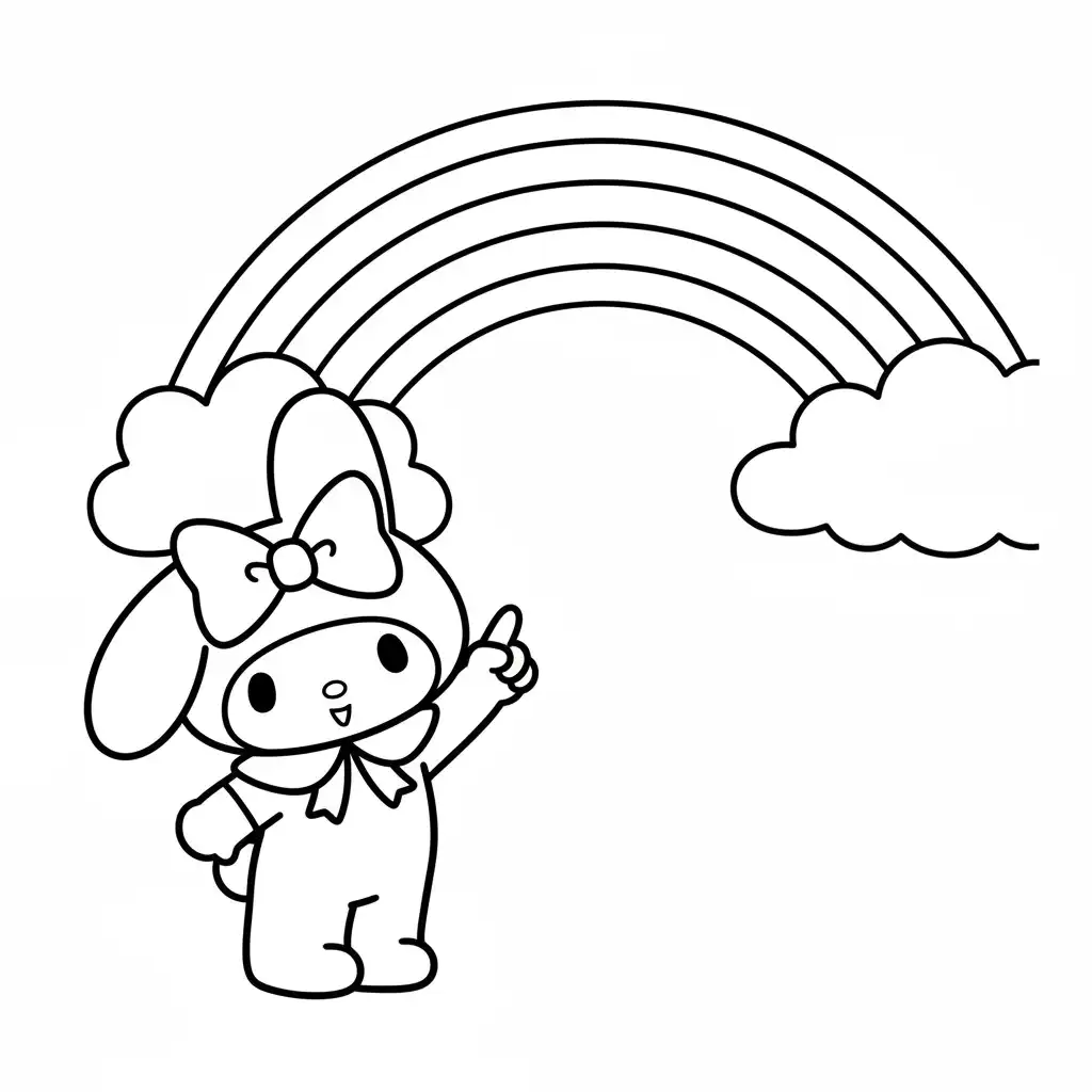 descargar My Melody para colorear gratis