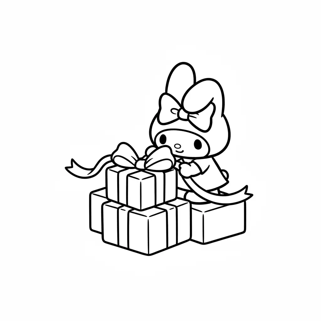 imagen de My Melody para colorear para niño 1