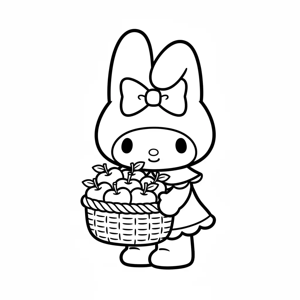 My Melody para colorear para niño de 7 años 2