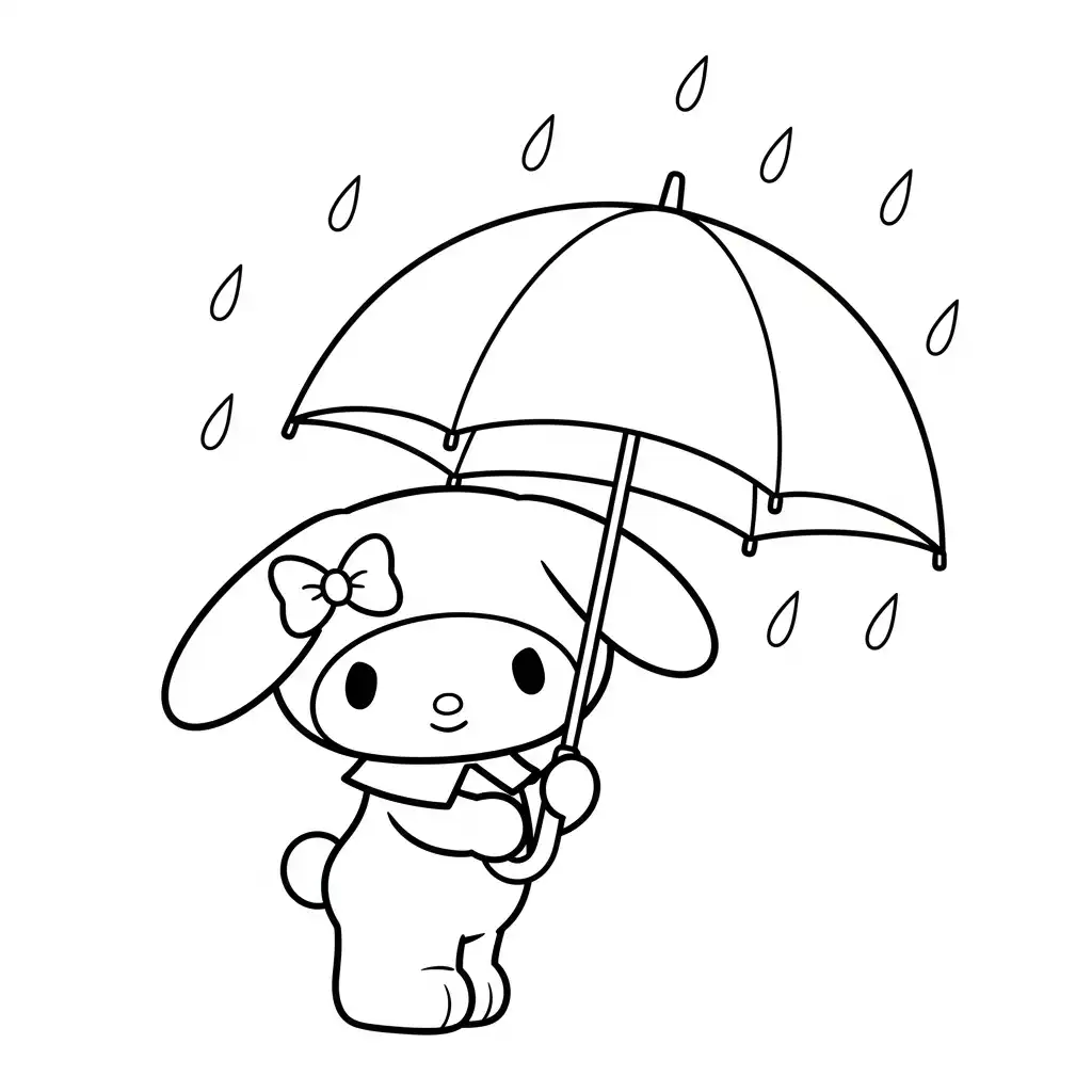 My Melody para colorear para niño de 6 años 1