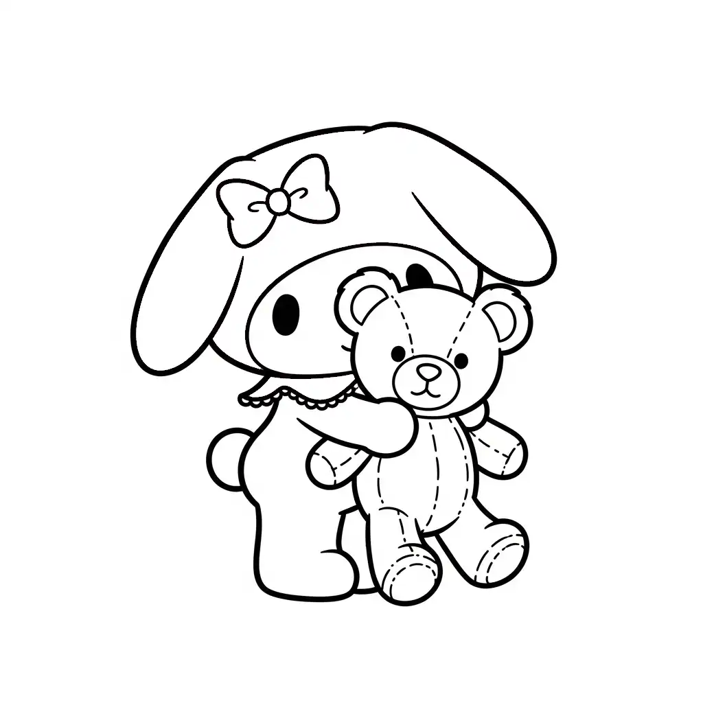 My Melody para colorear para niño de 10 años 1