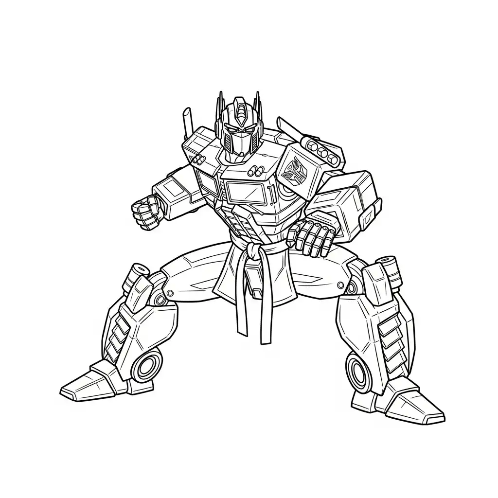 Optimus Prime para colorear en línea