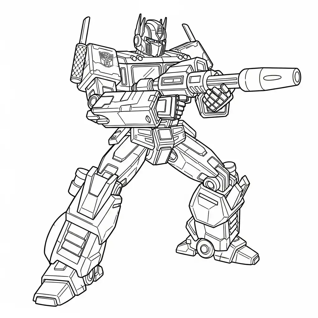 Optimus Prime para colorear para primaria