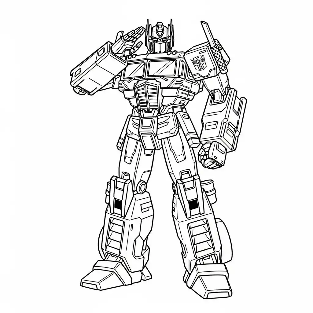 Optimus Prime para colorear y dibujos