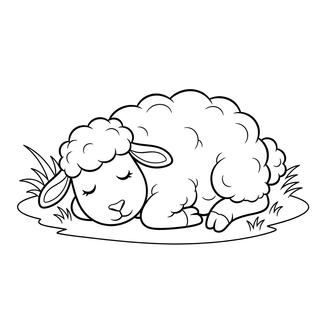 para imprimir Ovejas 20 para colorear gratis