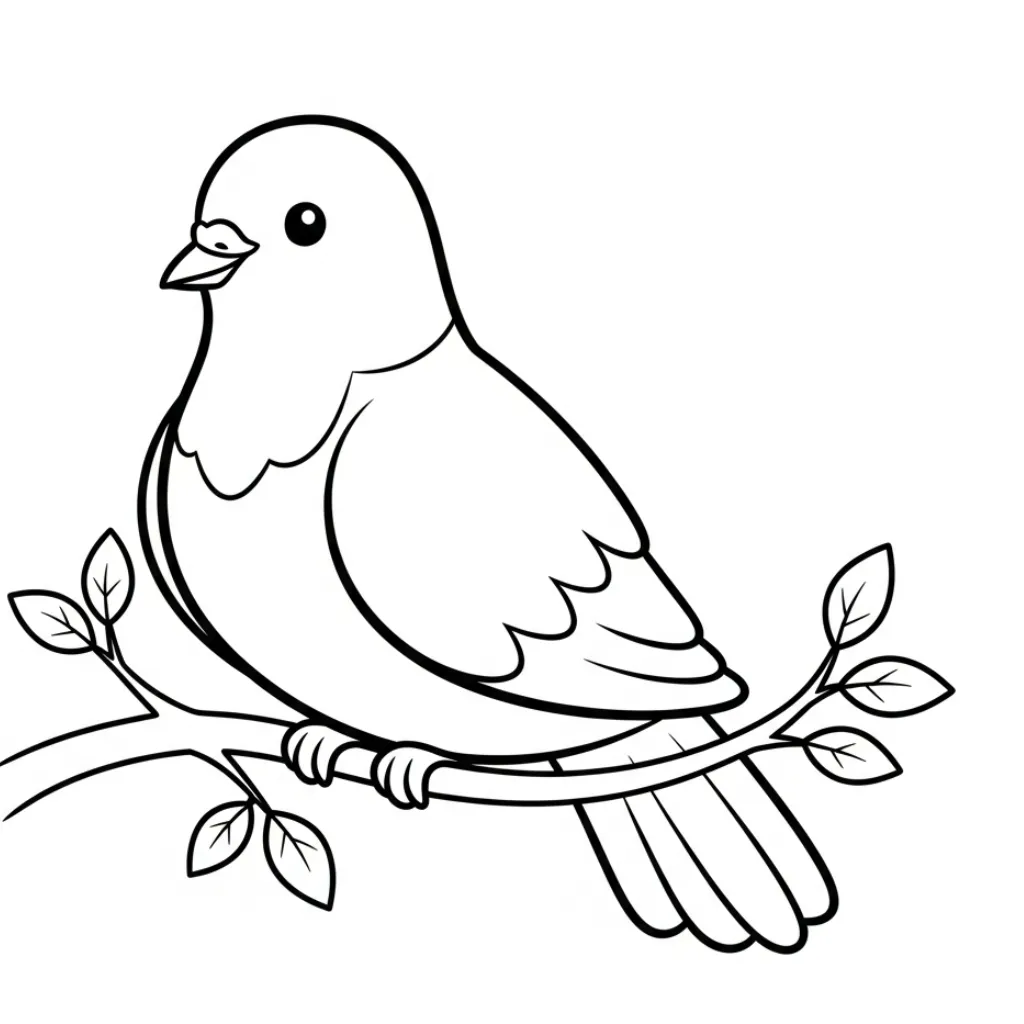 Palomas De La Paz10 para colorear para imprimir gratis