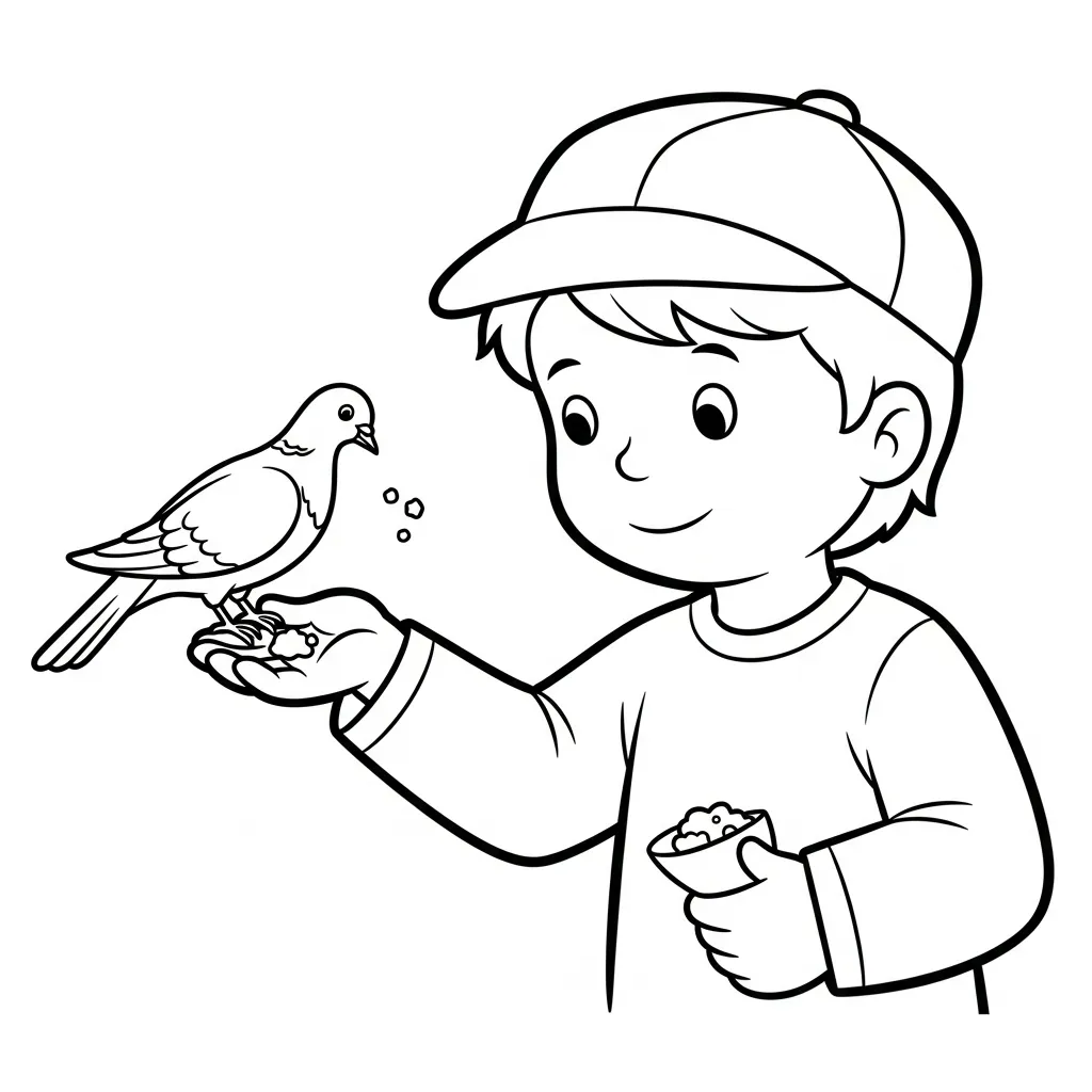 Palomas De La Paz14 para colorear para imprimir para niño de 4 años