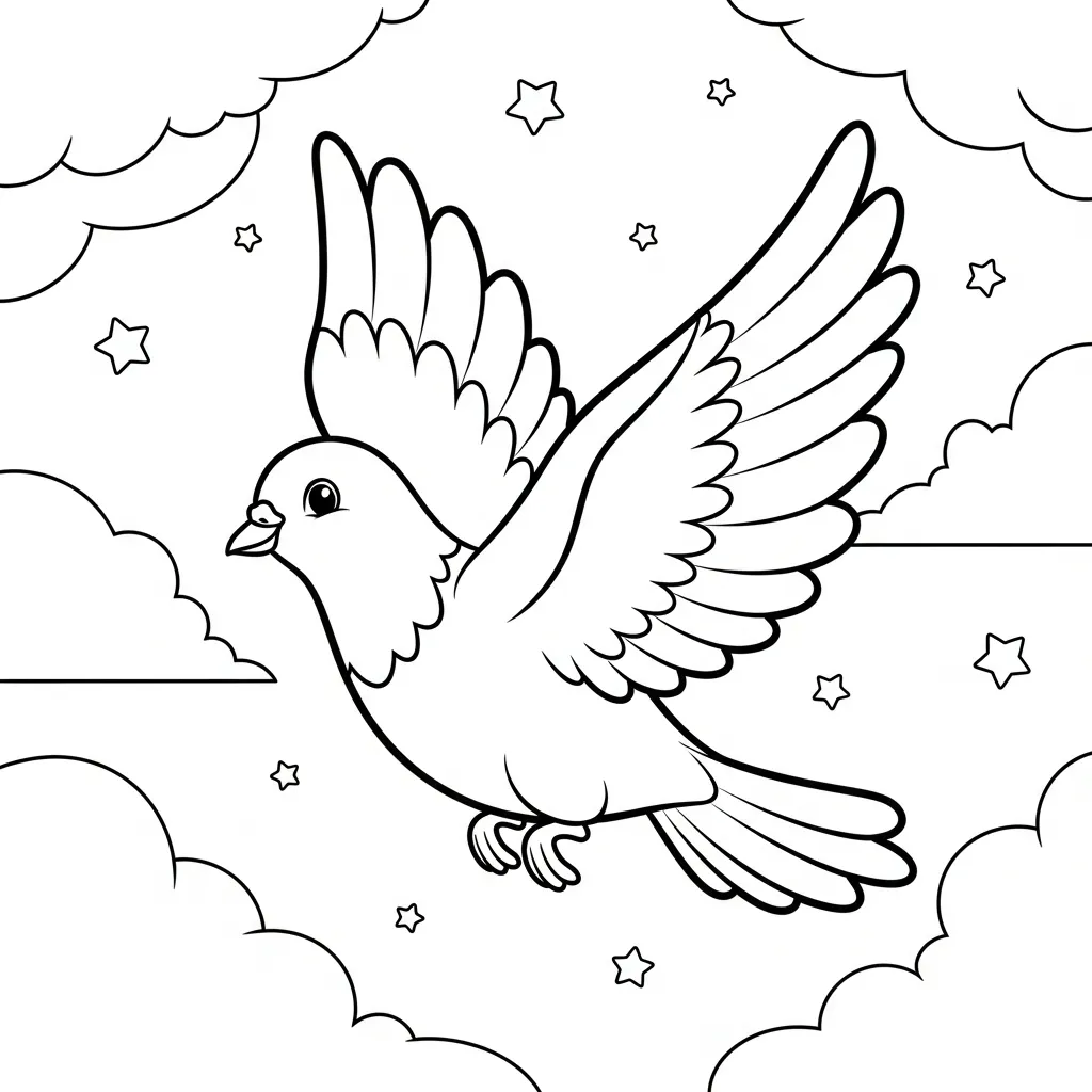 imprimir Palomas De La Paz16 para colorear