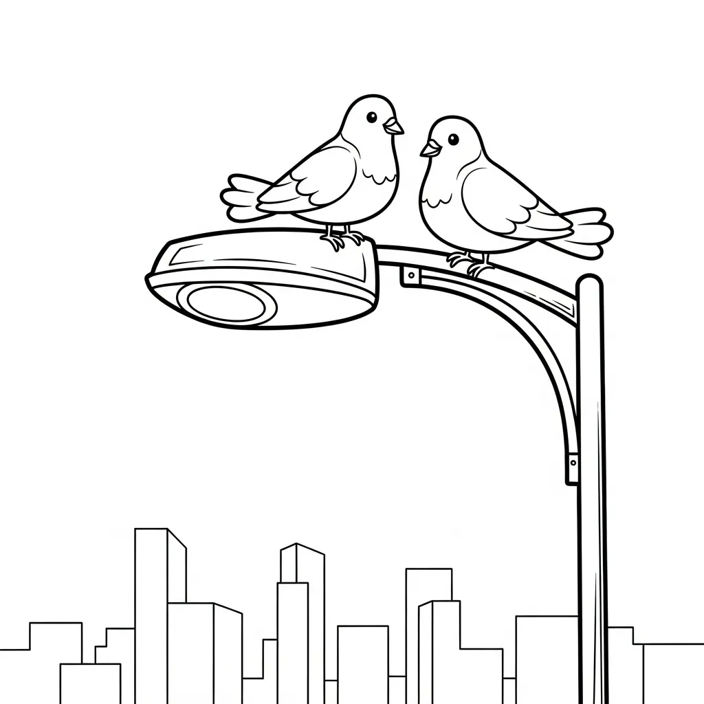 Palomas De La Paz3 para colorear para imprimir gratis