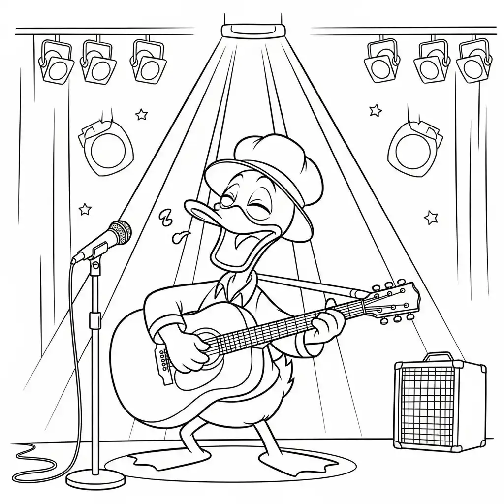 Patos para colorear para imprimir para niño de 10 años 1