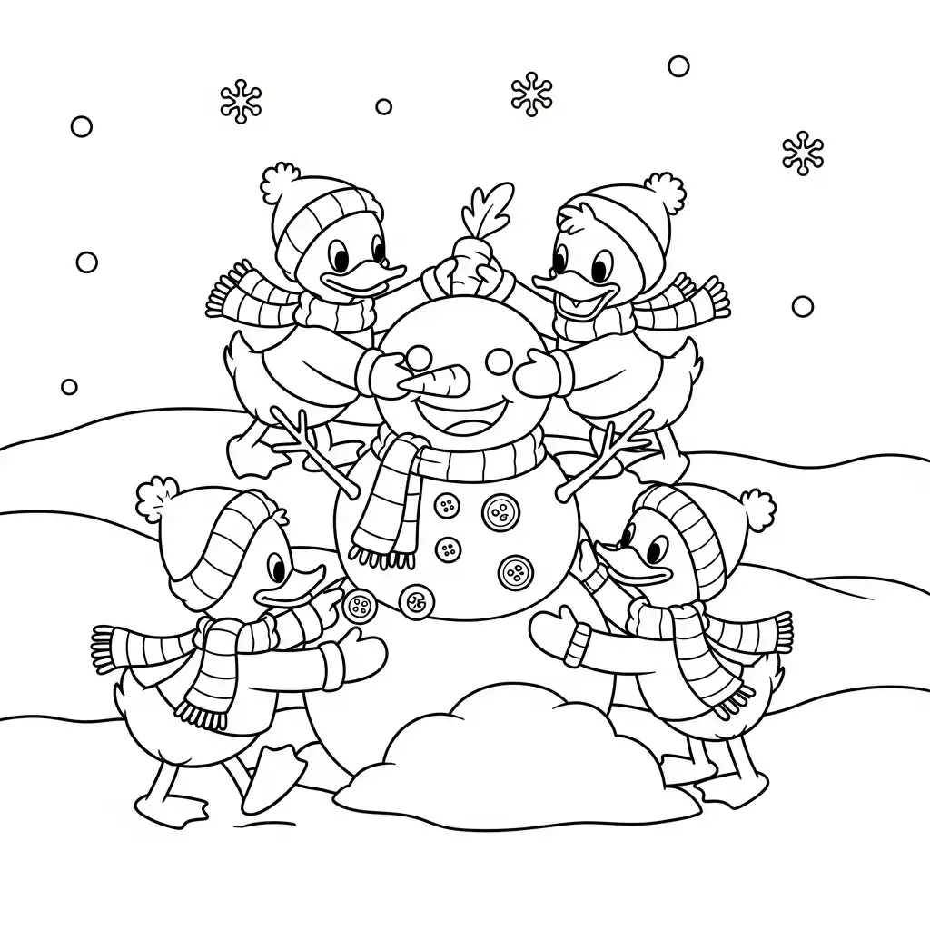 Patos para colorear para imprimir pdf