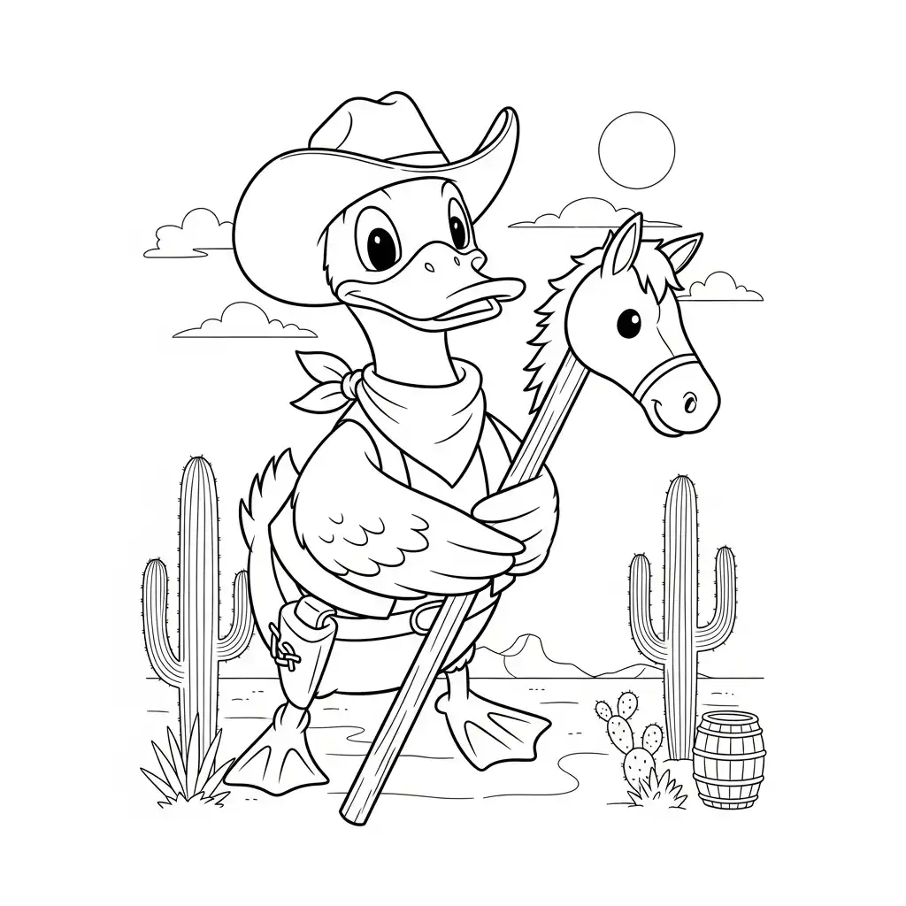 Patos para colorear para imprimir 1