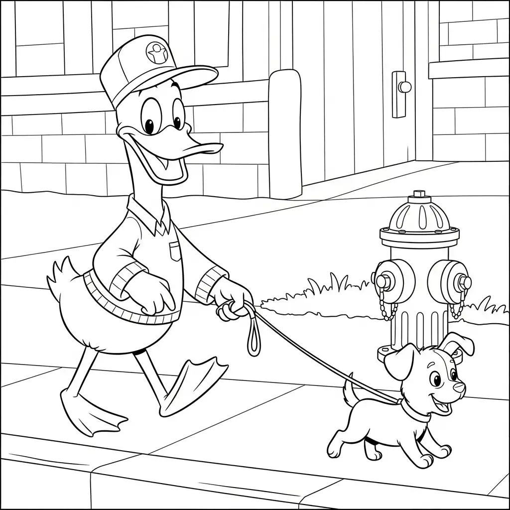 Patos para colorear y recortar