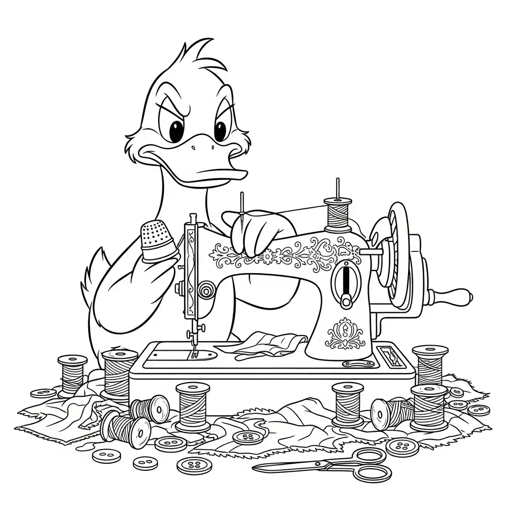 Patos para colorear y recortar 1