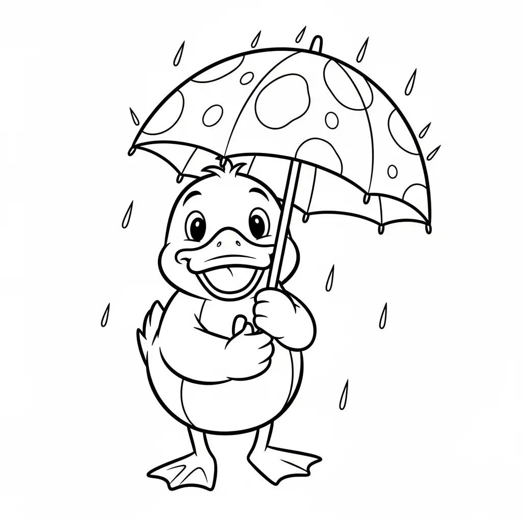 Patos para colorear para imprimir para niño de 4 años