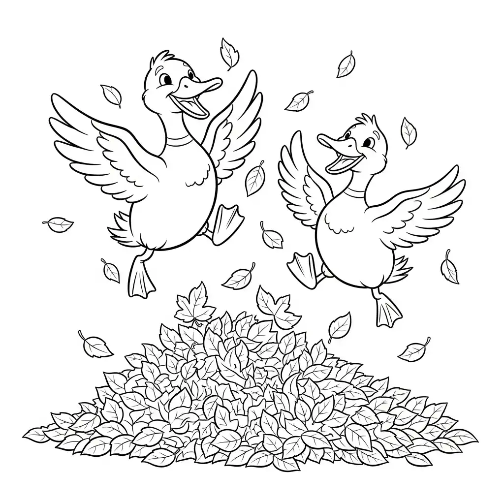 Patos para colorear para imprimir para niño de 4 años 1