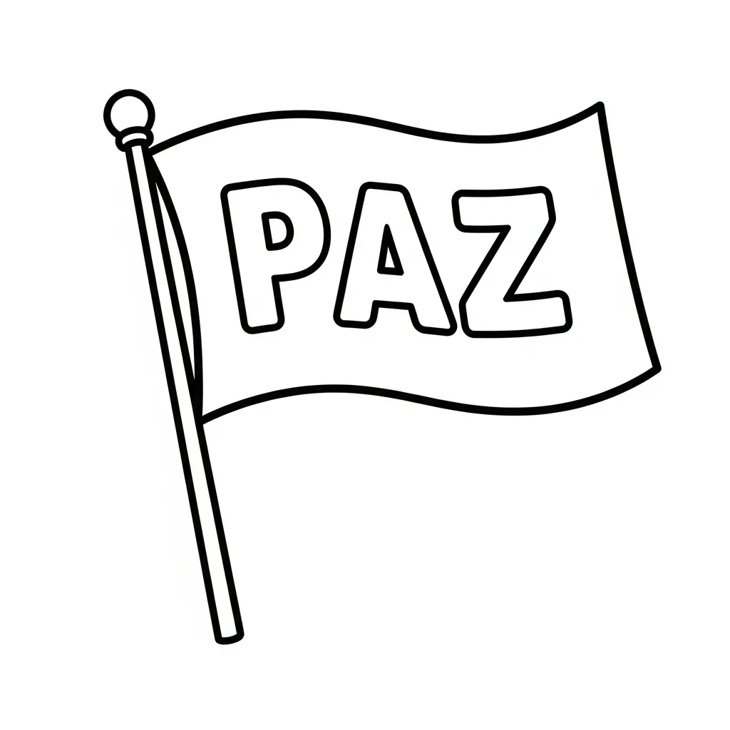 Paz 6 para colorear para imprimir