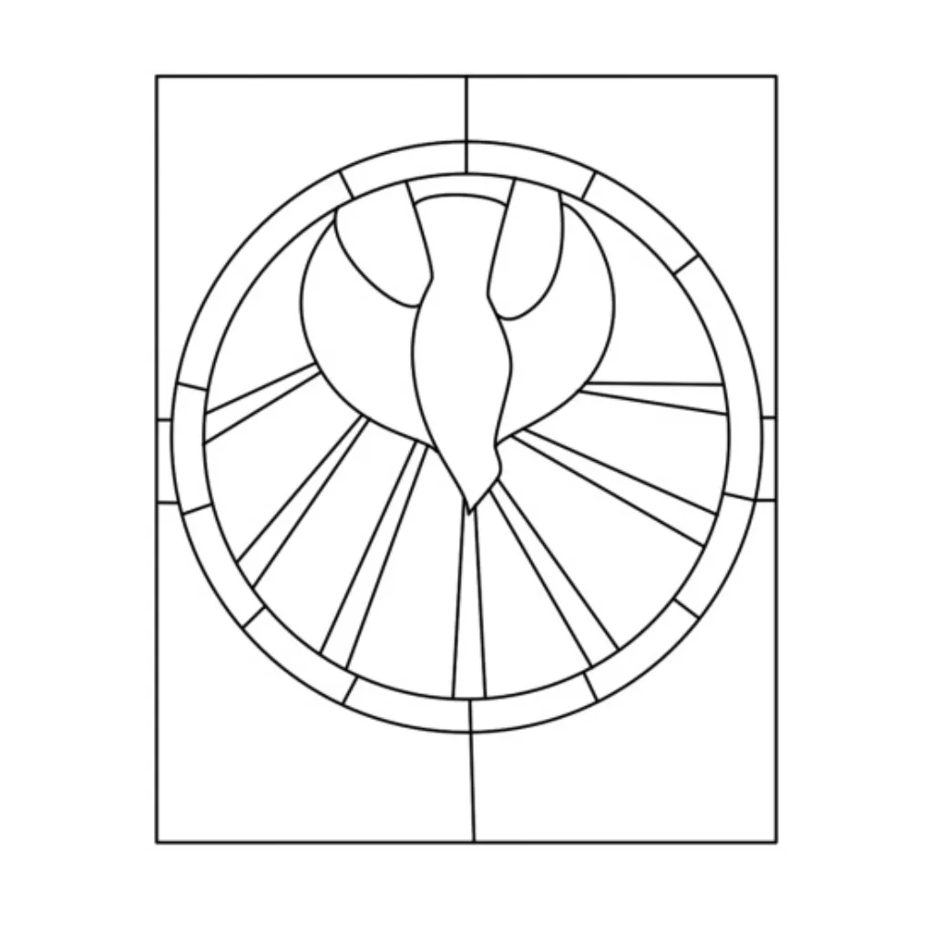 Pentecostés 12 para colorear en línea para niño