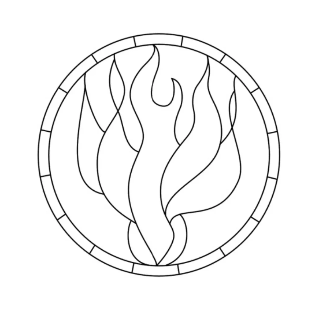 Pentecostés 13 para colorear gratis para imprimir