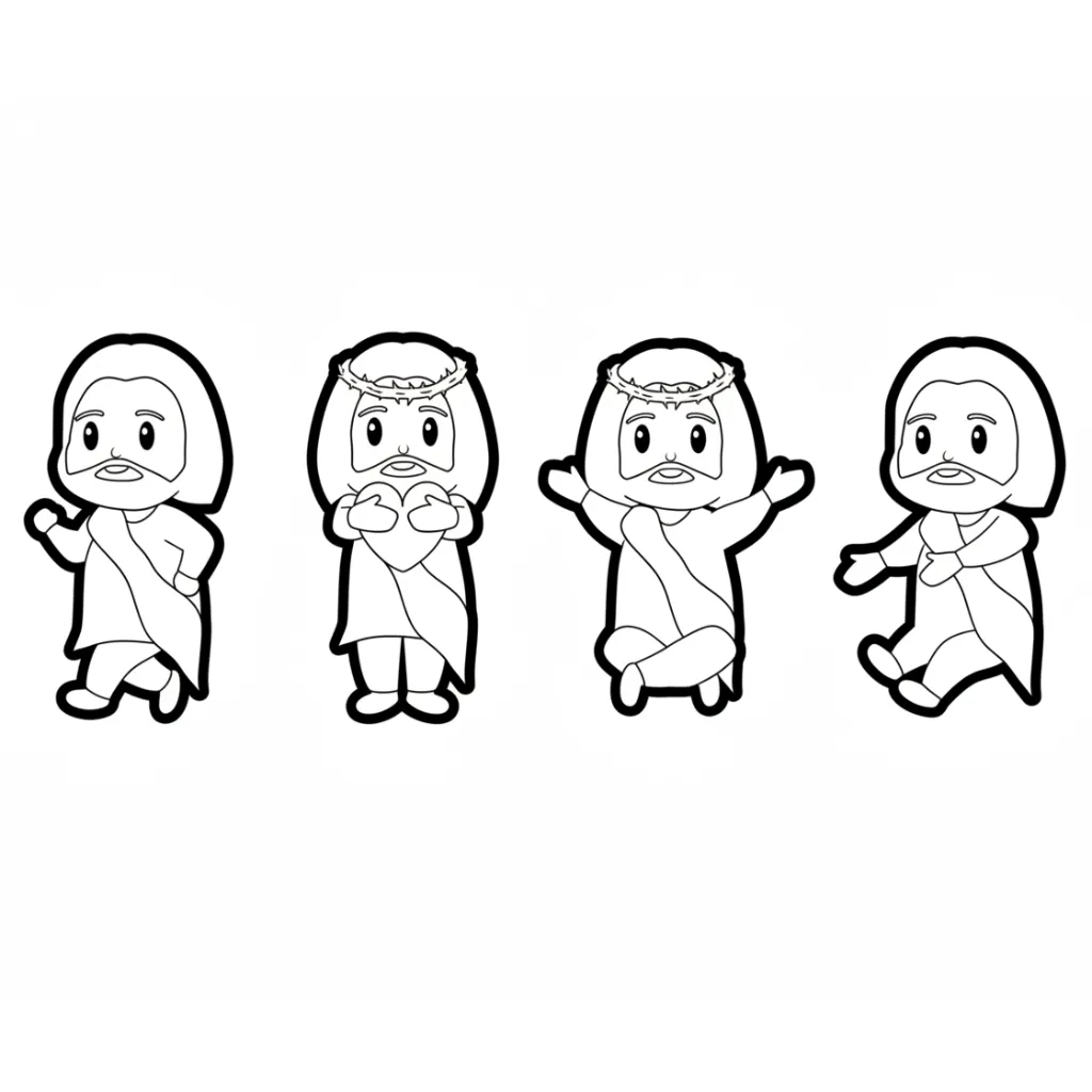 Pentecostés 4 para colorear para niño de 6 años