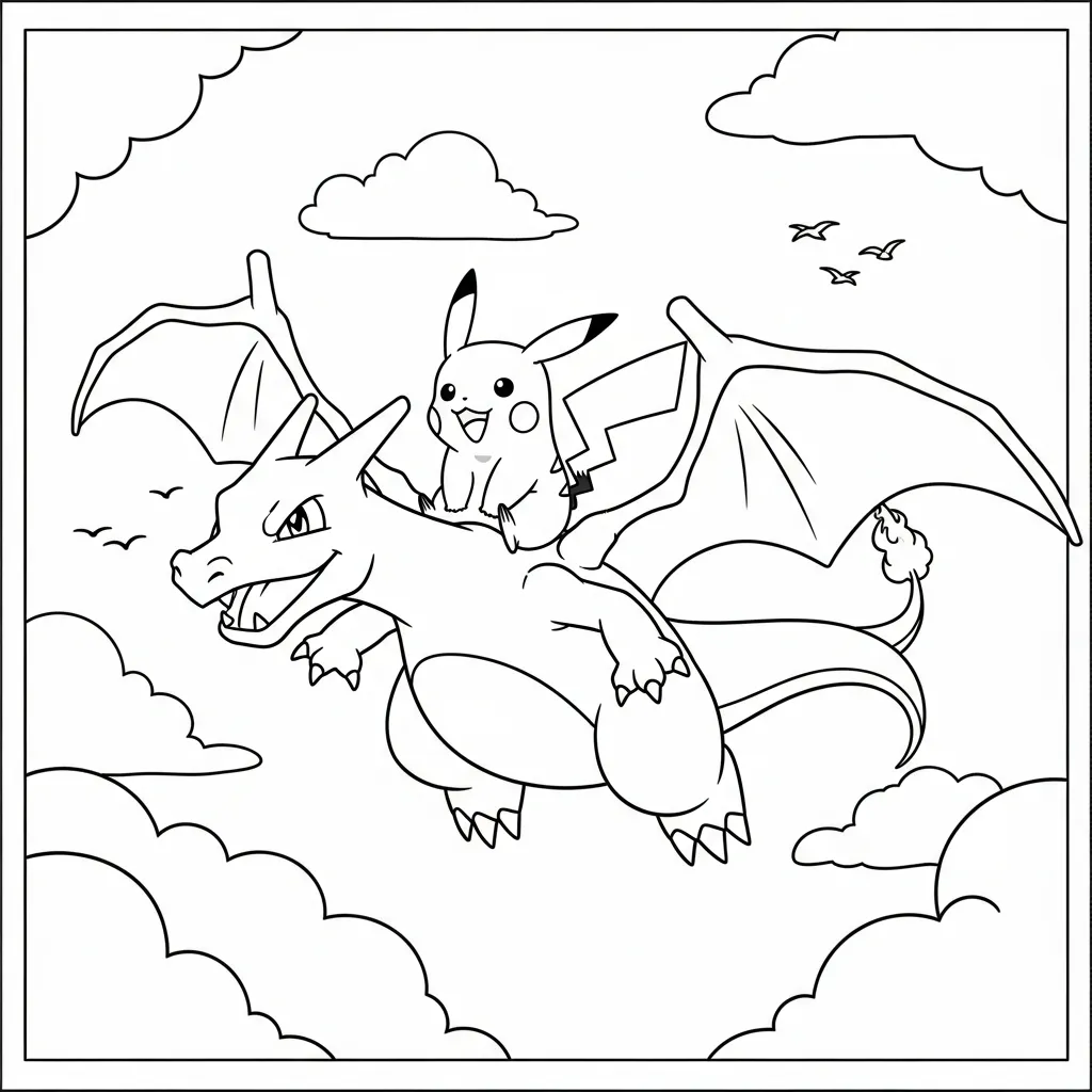 Pokémon parte 2 4 para colorear para imprimir para niño de 10 años
