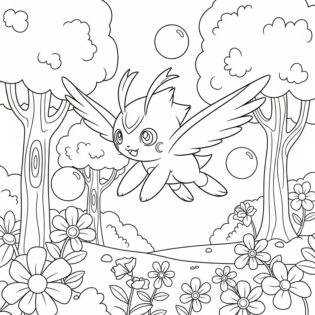 Pokémon parte 3 16 para colorear para niño de 4 años